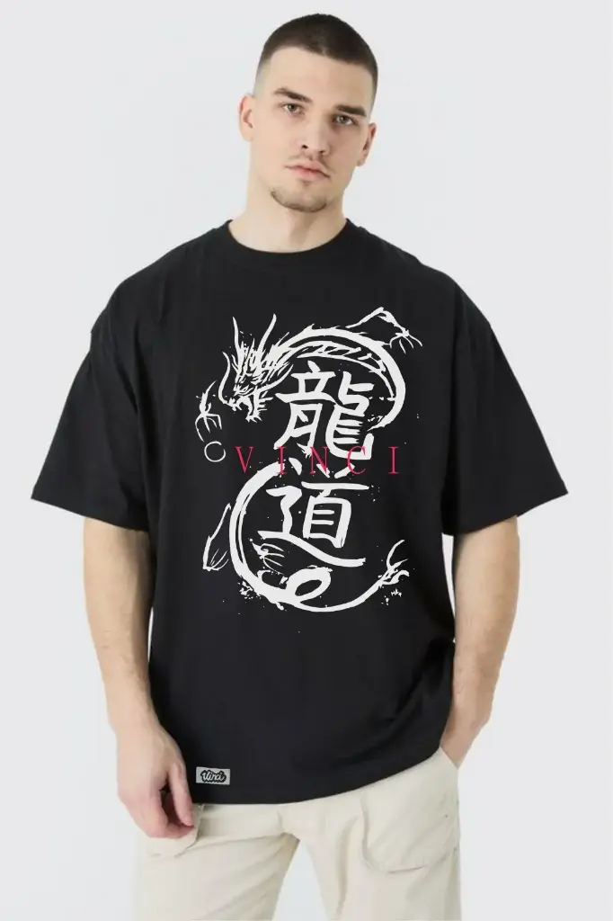 Camiseta overzise furia dragon