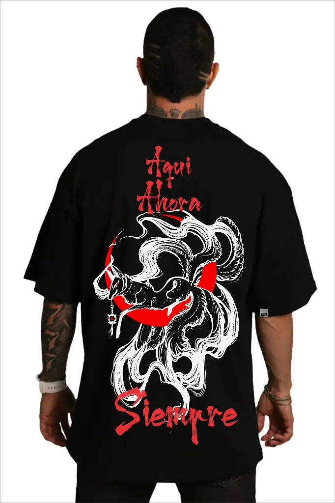 Camiseta oversize fox moon
