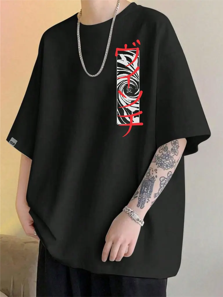 Camiseta overzise traditional asian
