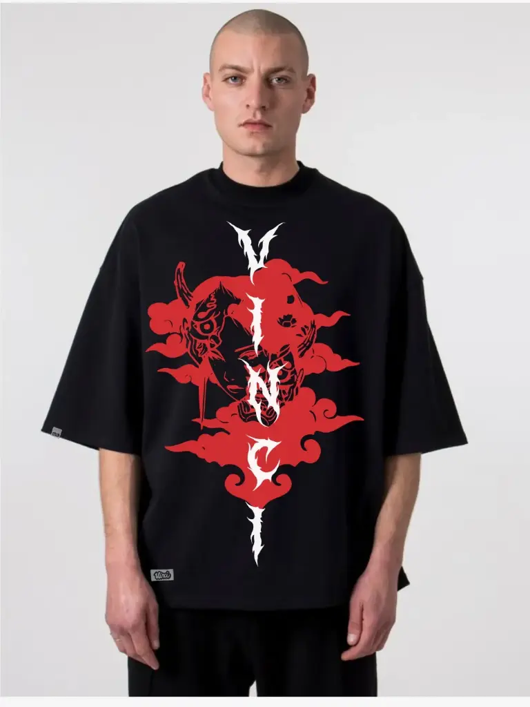 Camiseta overzise inferno oni