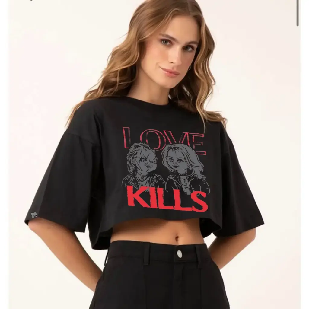 crop top love kills duo